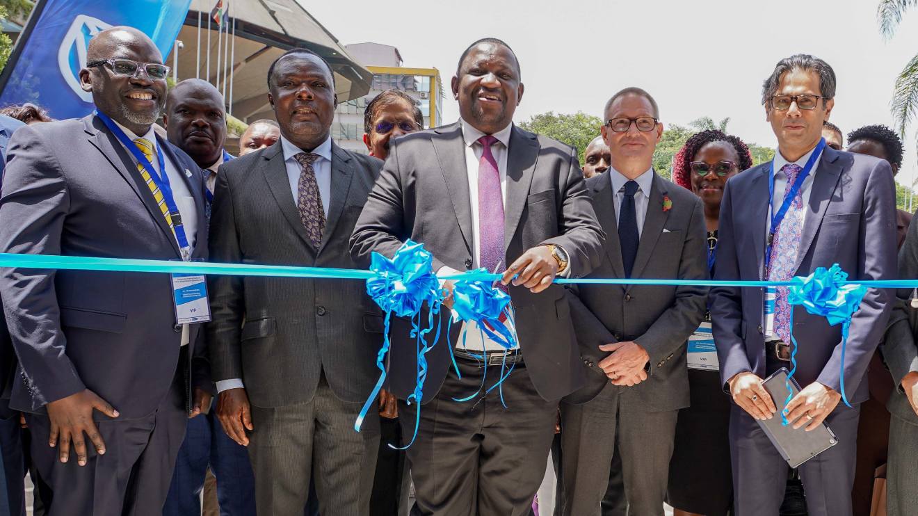 Salim Mvurya cutting the ribbon. PHOTO/COURTESY